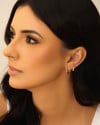 Trio de Argolas Detalhadas Banhado a Ouro 18K