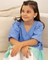 Gargantilha Infantil Corações Pontos de Luz Cristal Banhado a Ouro 18K