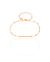 Pulseira Infantil Veneziana Bolinhas Banhado a Ouro 18K