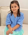 Brinco Infantil Coração Liso Ródio Branco