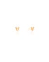 Brinco Infantil Mickey Liso Banhado a Ouro 18K