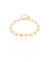 Pulseira Infantil Flores Banhado a Ouro 18K