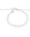 Gargantilha Infantil Veneziana Bolinha Lisa 4 mm Ródio Branco