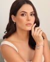 Anel Coração Liso Cristal Tamanho 19 Ródio Branco