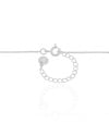Gargantilha Corações Entrelaçados Cristal Ródio Branco - 45 cm