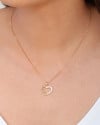 Conjunto Coração Bolinhas Cravejado Cristal Banhado a Ouro 18K