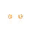 Brinco Argola Click Lisa 1.3 cm Banhado a Ouro 18K