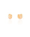 Brinco Argola Click Reta Lisa 1.3 cm Banhado a Ouro 18K