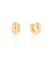 Brinco Argola Click Reta Lisa 1.8 cm Banhado a Ouro 18K