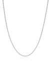 Gargantilha Cordão Baiano 1.5 mm Ródio Branco - 45 cm