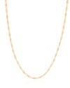 Gargantilha Longa Singapura 2 mm Banhado a Ouro 18K - 80 cm
