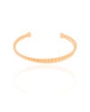 Bracelete Entrelaçado Detalhado 5 mm Banhado a Ouro 18K
