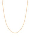 Gargantilha Plaquinhas Grumet 2 mm Banhado a Ouro 18K - 45 cm
