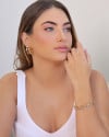 Pulseira Elos 6 mm Banhado a Ouro 18K