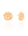 Brinco Flor Margarida 2.6 cm Banhado a Ouro 18K