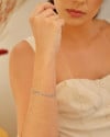 Pulseira Grumet 4 mm Ródio Branco