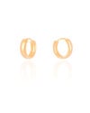Brinco Argola Click Lisa 1.7 cm Banhado a Ouro 18K