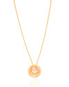 Gargantilha Veneziana Redondo Ponto de Luz Cristal Banhado a Ouro 18K - 45 cm