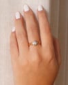 Anel Flor Cravejada Cristal Tamanho 22 Banhado a Ouro 18K