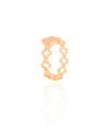 Anel Flor Cravejada Cristal Tamanho 22 Banhado a Ouro 18K