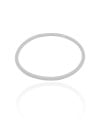 Bracelete Mola Rabo de Rato 3 mm Ródio Branco
