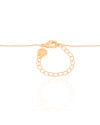 Gargantilha Veneziana Cruz Cravejada Cristal Banhado a Ouro 18K - 45 cm
