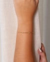 Pulseira Elos Pontos de Luz Cristal Banhado a Ouro 18K