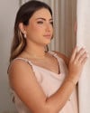 Choker Elos Losango 4 mm Banhado a Ouro 18K