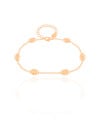 Pulseira Elos Ovais Lisos Banhado a Ouro 18K