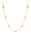 Choker Elos Ovais Lisos Banhado a Ouro 18K
