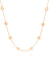 Choker Elos Bolas Achatadas Banhado a Ouro 18K