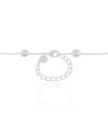Choker Elos Bolas Achatadas Ródio Branco