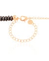 Choker Hematita Grafite 6 mm Banhado a Ouro 18K