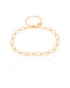 Pulseira Elos Losango 5 mm Banhado a Ouro 18K