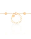 Choker Elos Estrelas Lisas Banhado a Ouro 18K
