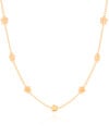 Choker Elos Estrelas Lisas Banhado a Ouro 18K