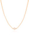 Choker Elos Ponto de Luz Cristal 6 mm Banhado a Ouro 18K