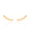 Ear Cuff Folhas 2.8 cm Banhado a Ouro 18K