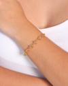 Pulseira Elos Nó Banhado a Ouro 18K
