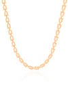 Choker Elos em U 5 mm Banhado a Ouro 18K