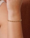 Pulseira Elos em U 5 mm Banhado a Ouro 18K