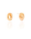 Brinco Nó Liso 1.9 cm Banhado a Ouro 18K