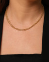 Choker Tripla Elos Portugueses Banhado a Ouro 18K