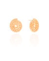 Brinco Espiral Torcido 2.1 cm Banhado a Ouro 18K