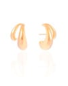 Ear Cuff Dois Filetes Lisos Banhado a Ouro 18K