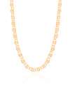 Choker Piastrine 5 mm Banhado a Ouro 18K