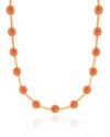 Choker Canutilhos Bolas Marrons Banhado a Ouro 18K