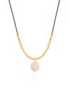 Choker Fio Coreano Howlita 12 mm Banhado a Ouro 18K