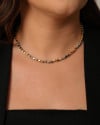Choker Abaulada ABS Mix de Banhos Banhado a Ouro 18K