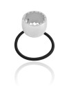Pony Cuff Tubo Liso Banho Branco